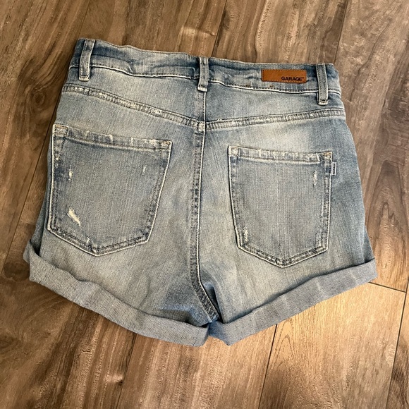 Retro high waist stretch jeans short - Picture 3 of 3